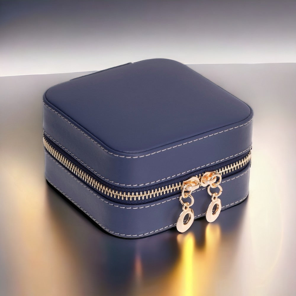 Amanda Leather Jewelry Box, Medium