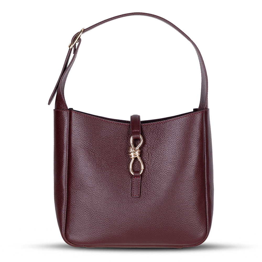 Azura Women’s Leather Shoulder Bag – Genuine Leather Handbag for Everyday Elegance | Minimal & Handcrafted