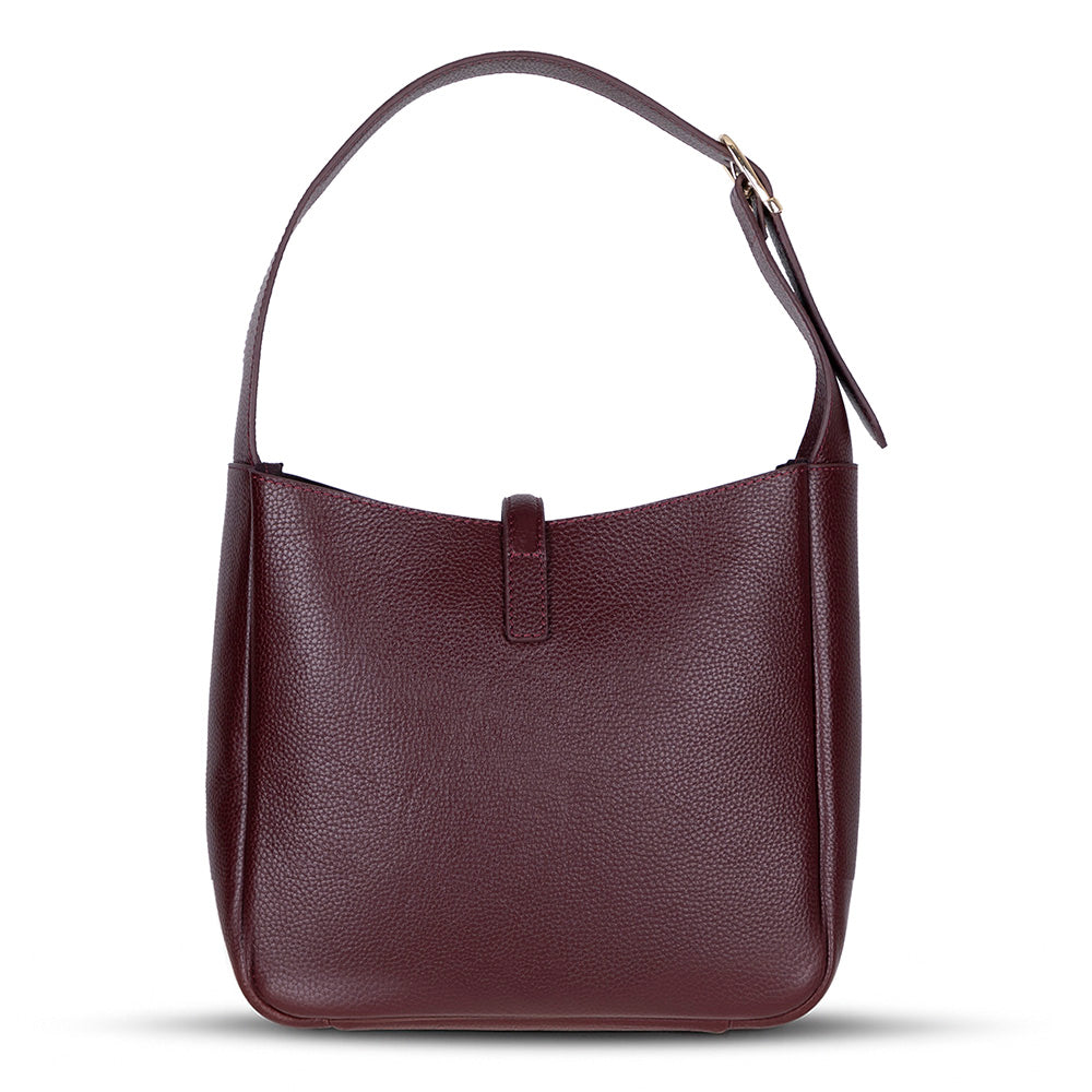 Azura Women’s Leather Shoulder Bag – Genuine Leather Handbag for Everyday Elegance | Minimal & Handcrafted