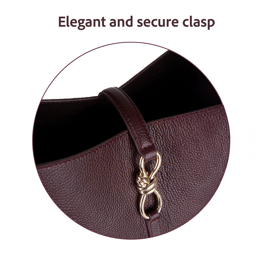 Azura Women’s Leather Shoulder Bag – Genuine Leather Handbag for Everyday Elegance | Minimal & Handcrafted