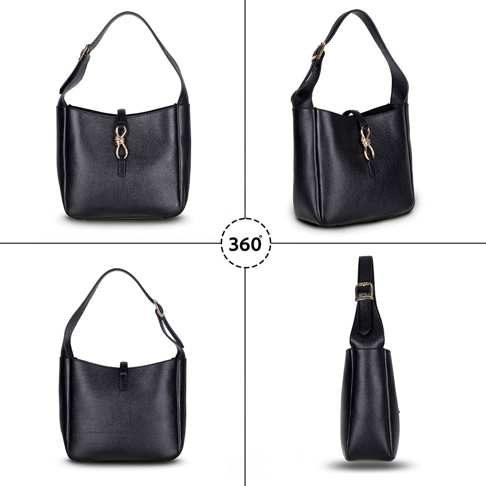 Azura Women’s Leather Shoulder Bag – Genuine Leather Handbag for Everyday Elegance | Minimal & Handcrafted