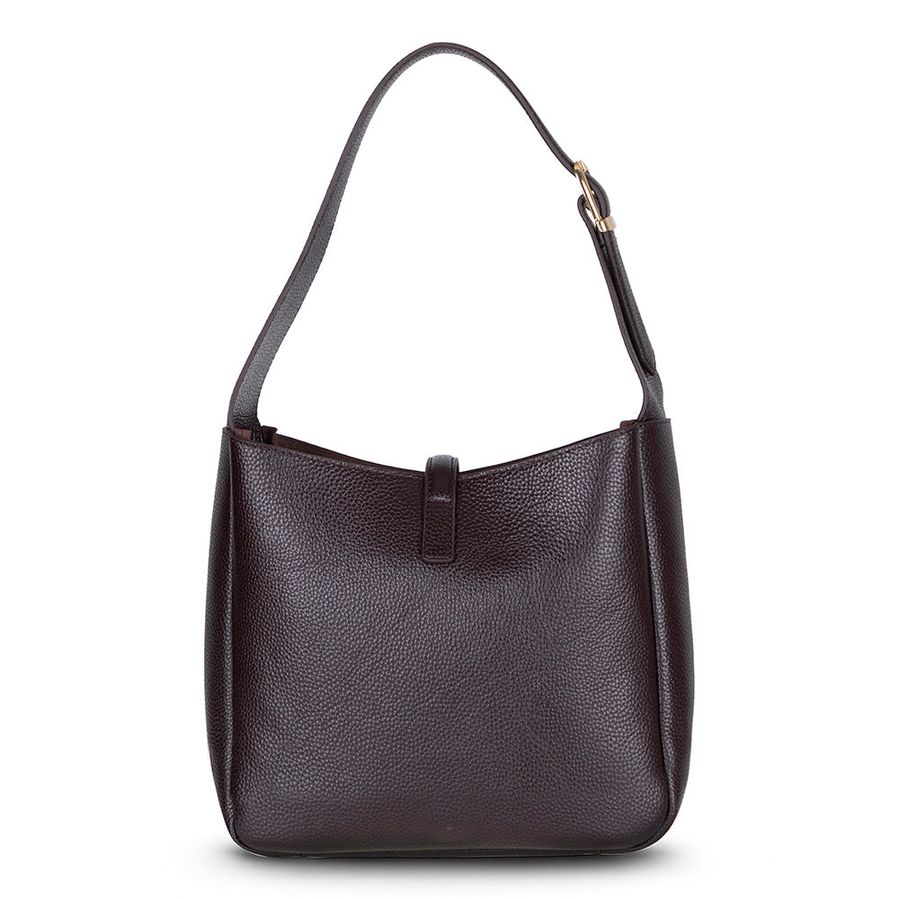 Azura Women’s Leather Shoulder Bag – Genuine Leather Handbag for Everyday Elegance | Minimal & Handcrafted