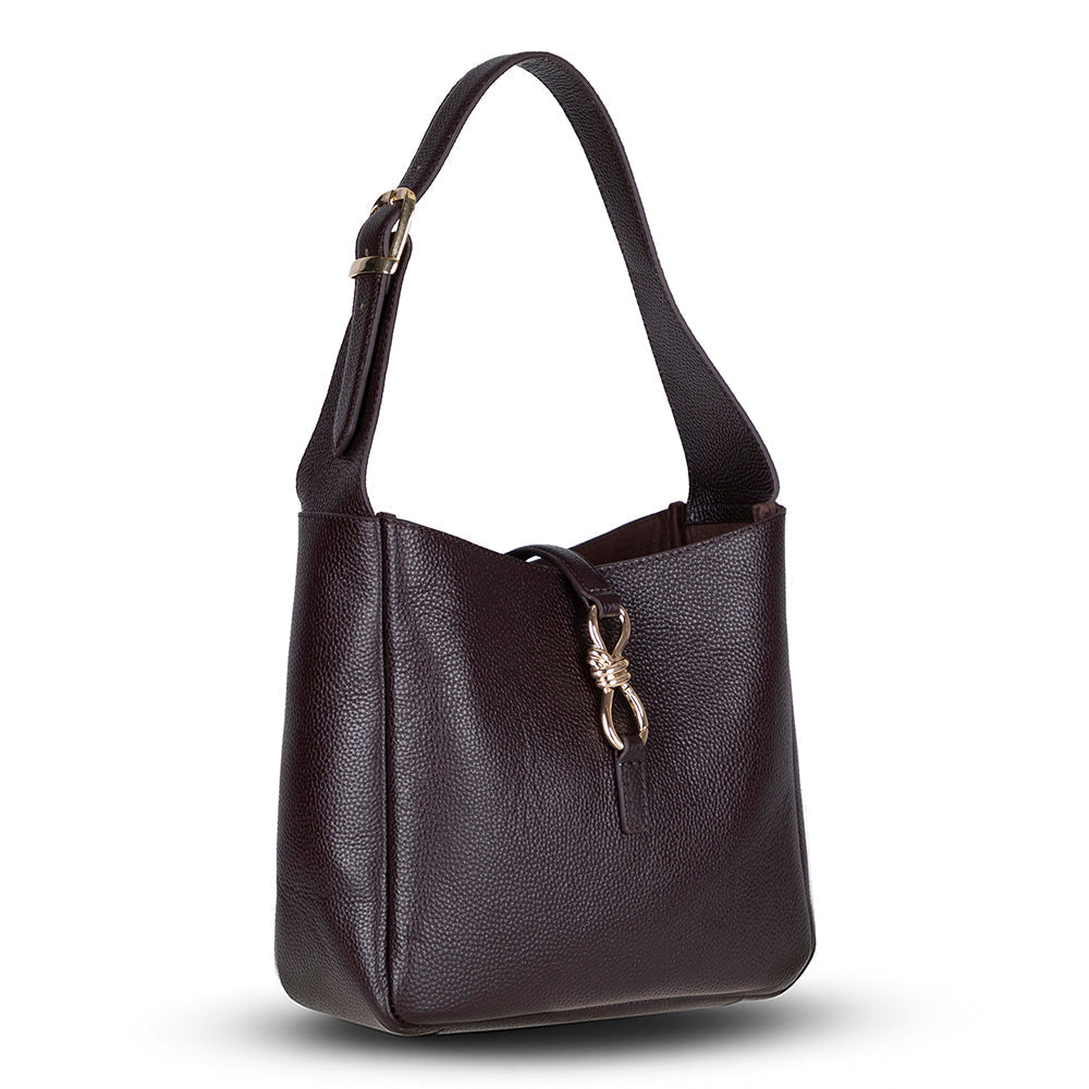 Azura Women’s Leather Shoulder Bag – Genuine Leather Handbag for Everyday Elegance | Minimal & Handcrafted