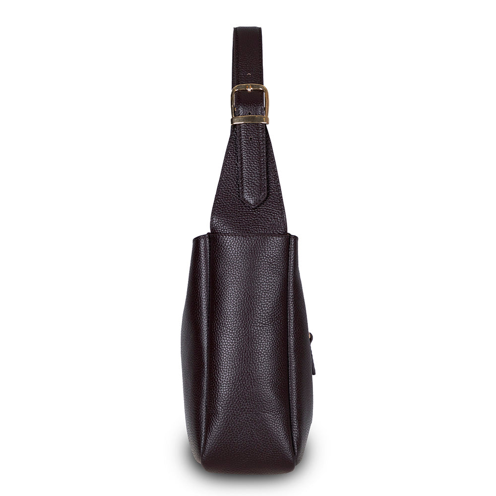 Azura Women’s Leather Shoulder Bag – Genuine Leather Handbag for Everyday Elegance | Minimal & Handcrafted