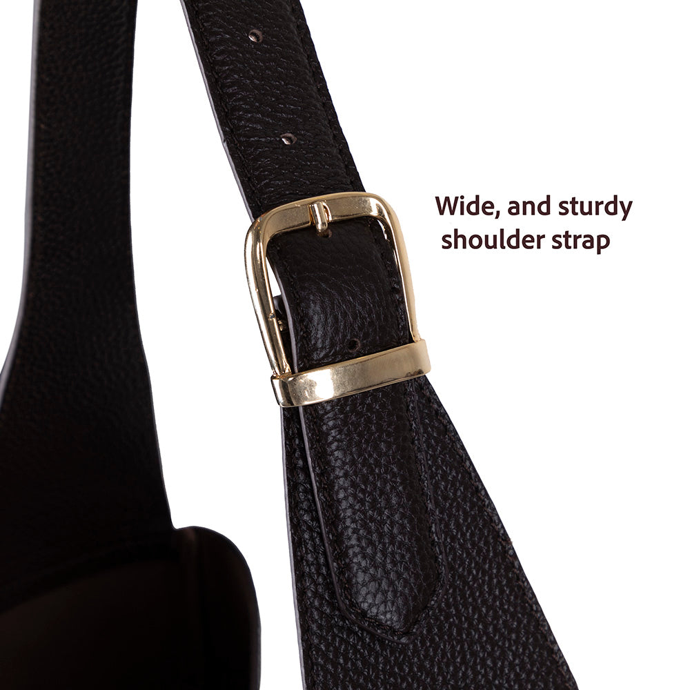 Azura Women’s Leather Shoulder Bag – Genuine Leather Handbag for Everyday Elegance | Minimal & Handcrafted