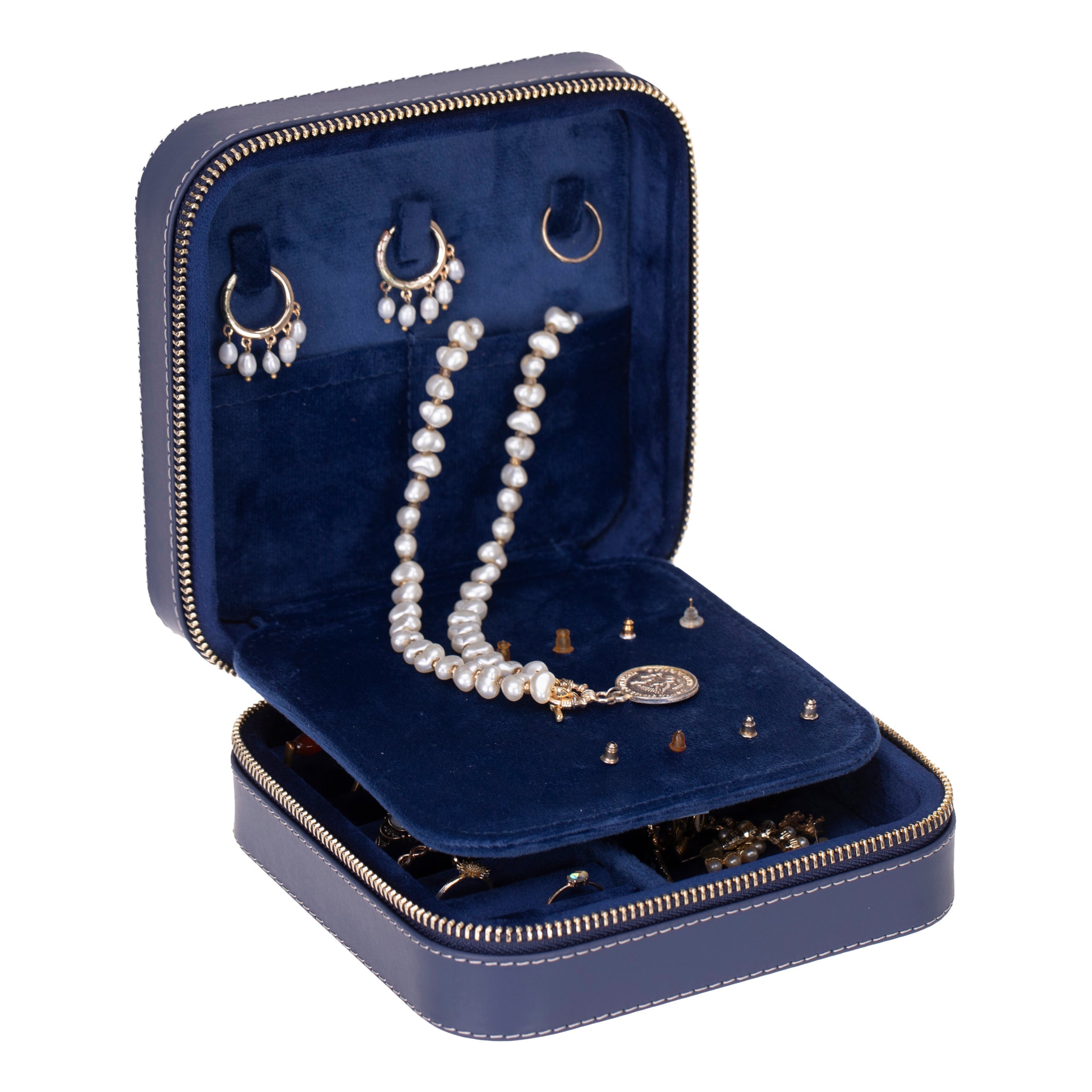 Amanda Leather Jewelry Box, Large