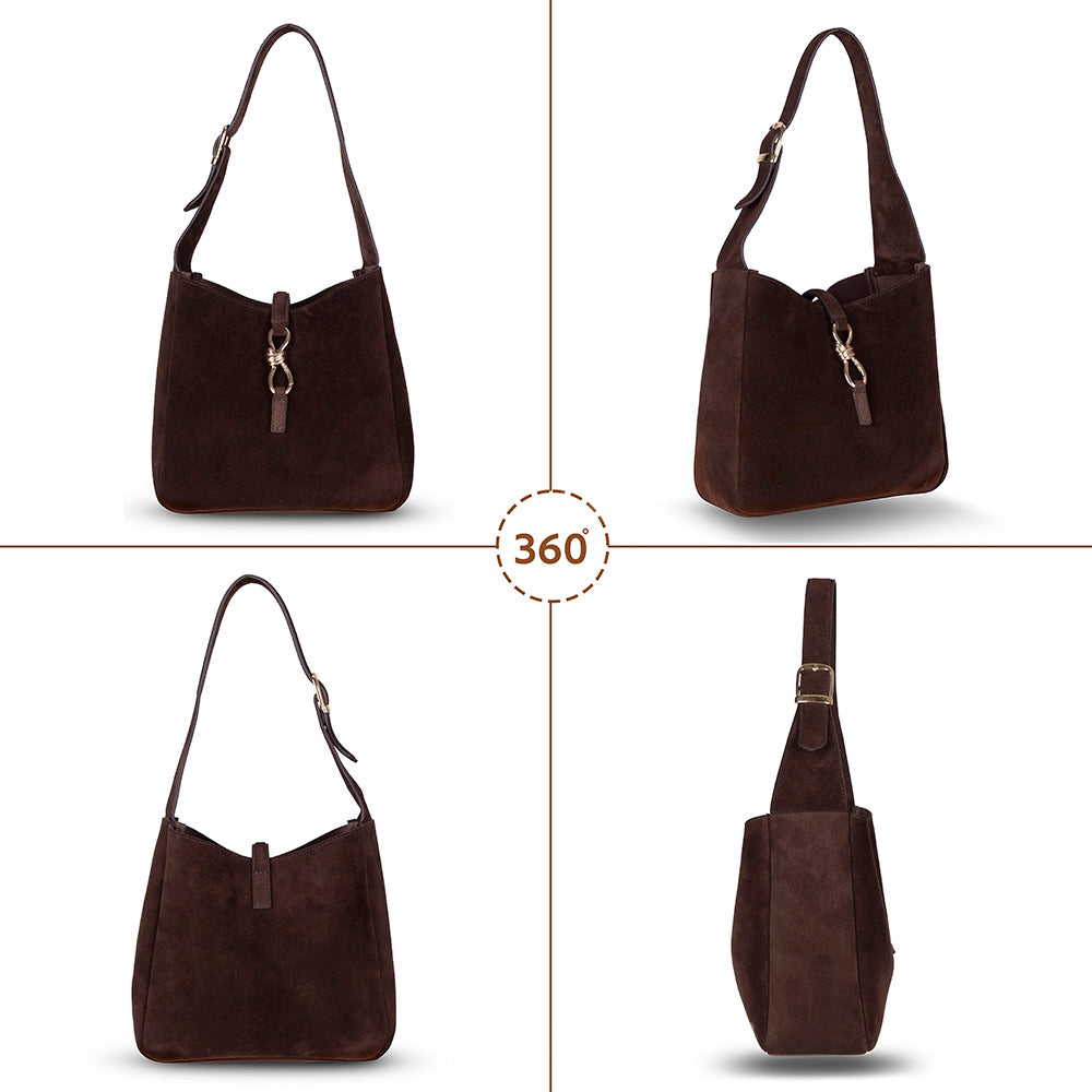 Azura Women’s Leather Shoulder Bag – Genuine Leather Handbag for Everyday Elegance | Minimal & Handcrafted
