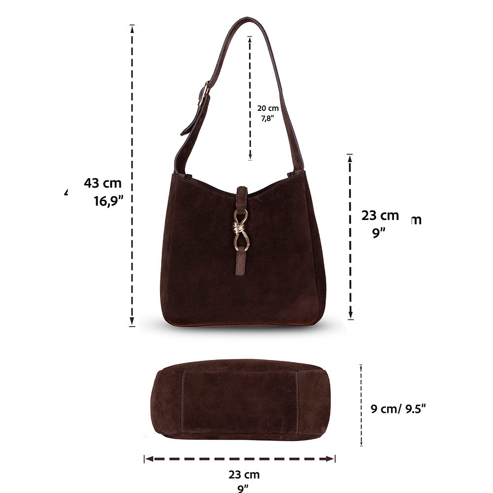 Azura Women’s Leather Shoulder Bag – Genuine Leather Handbag for Everyday Elegance | Minimal & Handcrafted