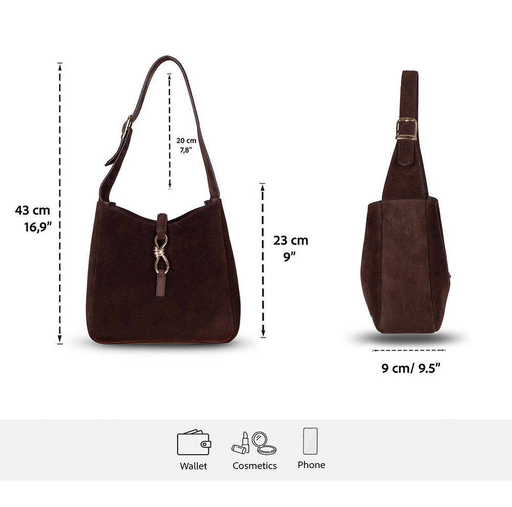 Azura Women’s Leather Shoulder Bag – Genuine Leather Handbag for Everyday Elegance | Minimal & Handcrafted