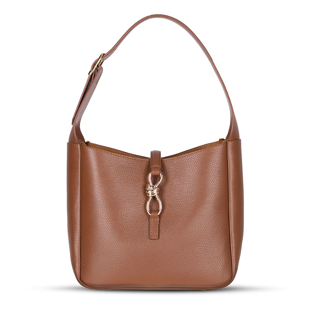 Azura Women’s Leather Shoulder Bag – Genuine Leather Handbag for Everyday Elegance | Minimal & Handcrafted