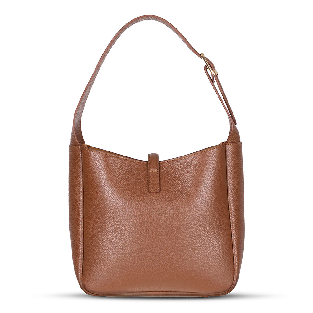 Azura Women’s Leather Shoulder Bag – Genuine Leather Handbag for Everyday Elegance | Minimal & Handcrafted