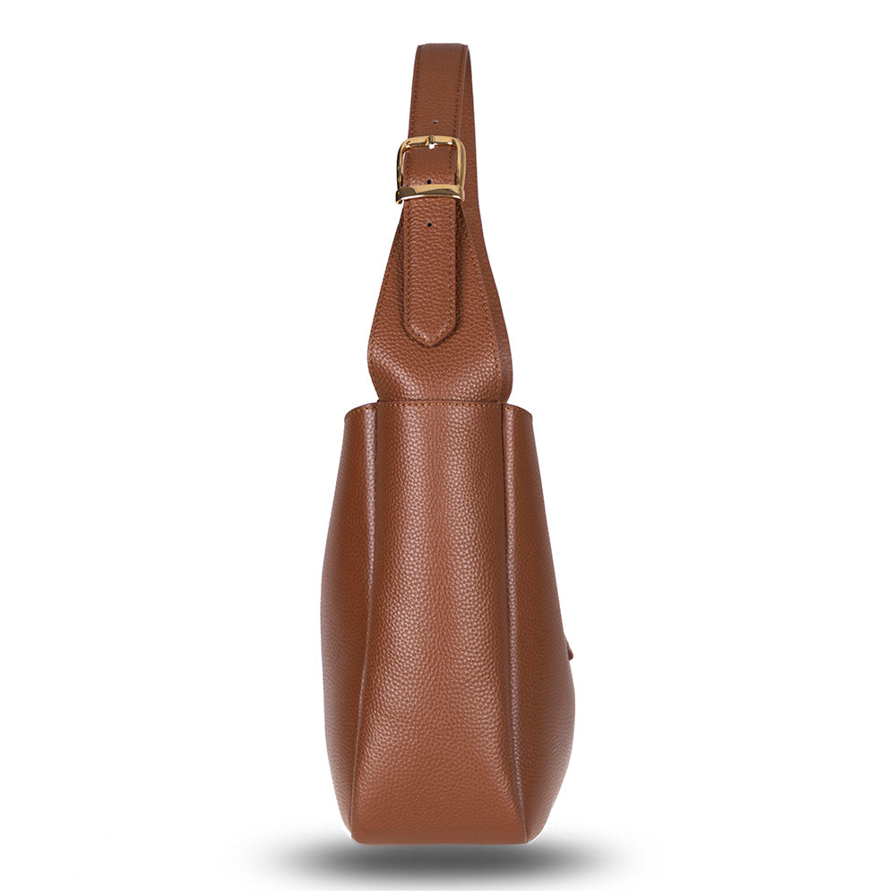 Azura Women’s Leather Shoulder Bag – Genuine Leather Handbag for Everyday Elegance | Minimal & Handcrafted