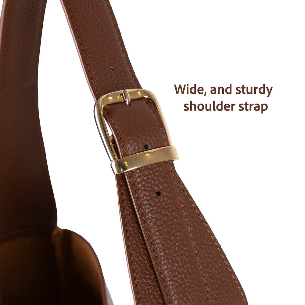 Azura Women’s Leather Shoulder Bag – Genuine Leather Handbag for Everyday Elegance | Minimal & Handcrafted